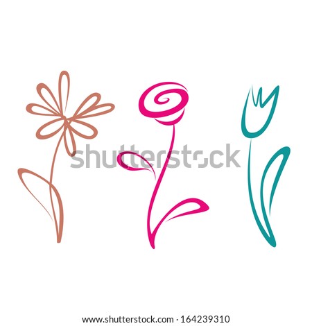 Flower sketch Stock Photos, Images, & Pictures | Shutterstock