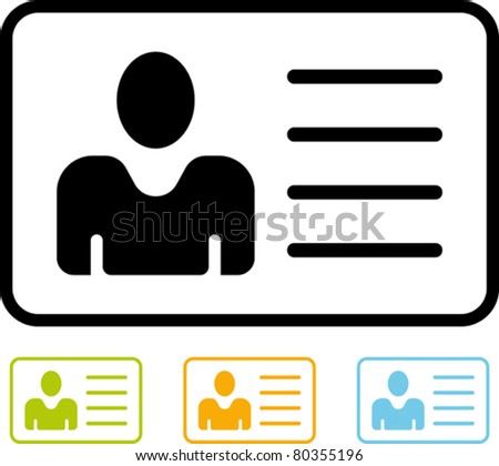 Id card icon Stock Photos, Images, & Pictures | Shutterstock