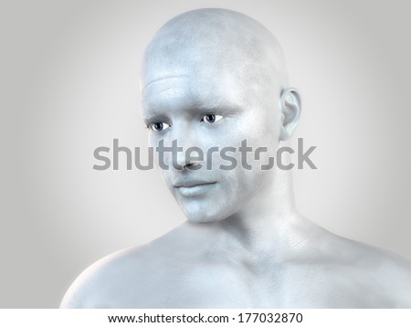 silver man mannequin head shutterstock