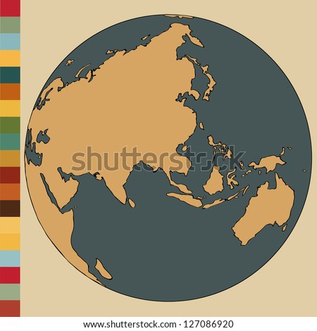 Ohmega1982's "World Map Globe, Vector EPS 10" set on Shutterstock