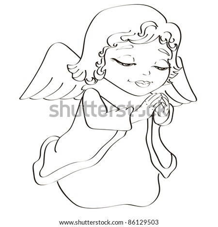 Cartoon Angel Black Wings Stock Photos, Images, &amp; Pictures | Shutterstock