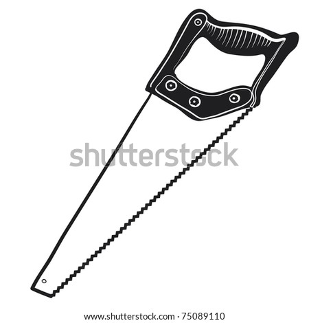 Saw Sketch Stock Vector 75089110 - Shutterstock