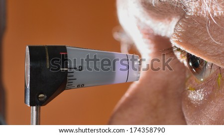 glaucoma tonometry applanation pressure eye test shutterstock