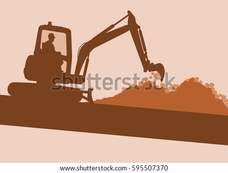 Excavator Stock Vectors, Images & Vector Art | Shutterstock