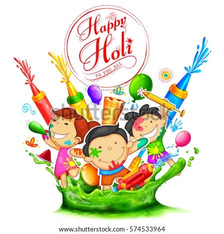illustration of colorful Happy Holi Background for Festival of Colors celebration greetings illustration of colorful Happy Holi Background for Festival of Colors celebration greetings