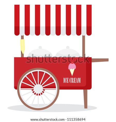 Ice Cream Cart Stock Vectors & Vector Clip Art | Shutterstock