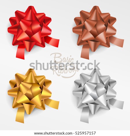 Ribbon in various colours. Ribbon in various colours.
