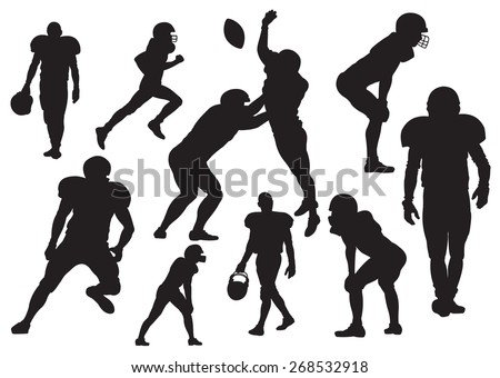 Football Players Stock Vectors & Vector Clip Art | Shutterstock