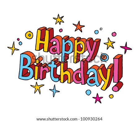 Happy Birthday Greeting Card On Background Stock Vector 346011017