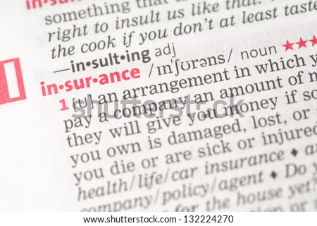 insurance definition in the...