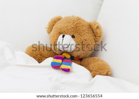 teddy bear sleeping bed