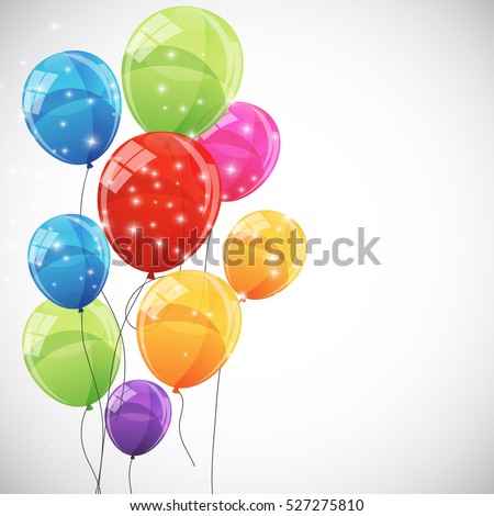 Color Glossy Balloons Background Vector Illustration eps10 Color Glossy Balloons Background Vector Illustration eps10