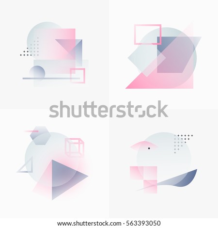 Gradient Geometry Forms. Abstract Poster Design. Geometric Vector Objects. Platonic Shapes And Figures. Unique Set Of Minimalist Artwork. Modern Decoration For Web, Print, Branding, Patterns, Textures Gradient Geometry Forms. Abstract Poster Design. Geometric Vector Objects. Platonic Shapes And Figures. Unique Set Of Minimalist Artwork. Modern Decoration For Web, Print, Branding, Patterns, Textures