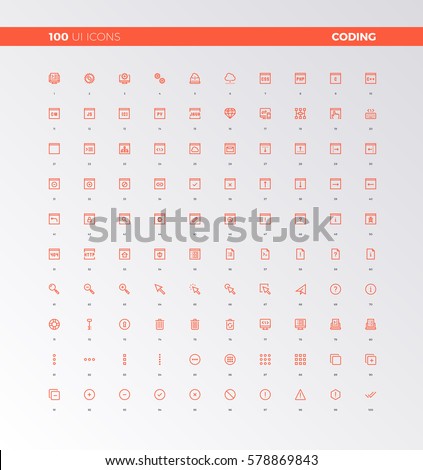 UI icons of apps programming, coding process. UX pictograms for user interface design, web apps and computer software. 32px simple line icons set. Premium quality symbols and sign web logo collection. UI icons of apps programming, coding process. UX pictograms for user interface design, web apps and computer software. 32px simple line icons set. Premium quality symbols and sign web logo collection.