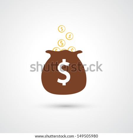 Moneybag icon - stock vector