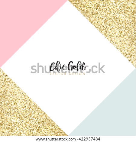 Modern Chic Gold Background Vector Design Modern Chic Gold Background Vector Design