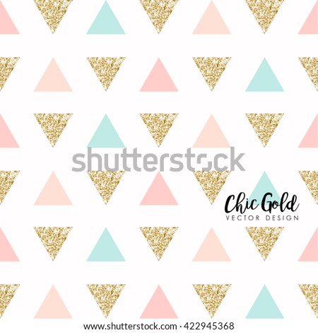 Modern Chic Gold Background Vector Design - stock vector Modern Chic Gold Background Vector Design - stock vector