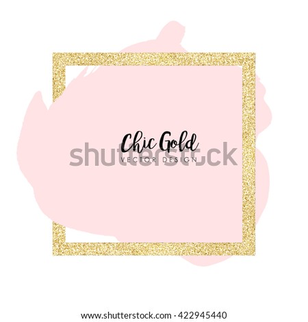 Modern Chic Gold Background Vector Design Modern Chic Gold Background Vector Design