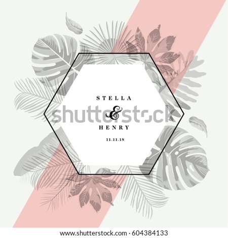 Trendy Tropical Leaves Vector Design Trendy Tropical Leaves Vector Design