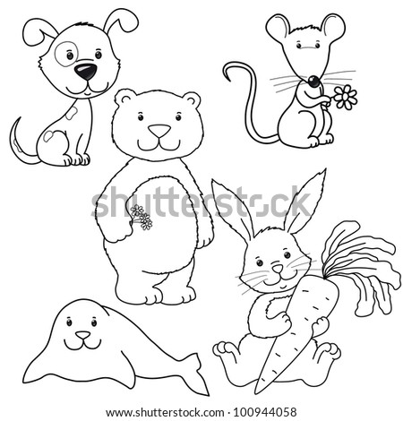 Black outline contour Stock Photos, Images, & Pictures ...