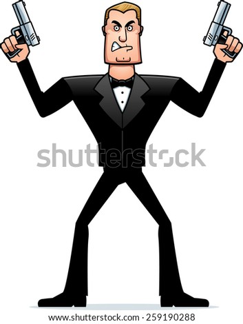 Spy Sneaking Stock Vector 42528532 - Shutterstock