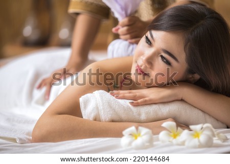 Masseur+Search Masseur doing massage on asia woman body in the spa salon. Beauty ...