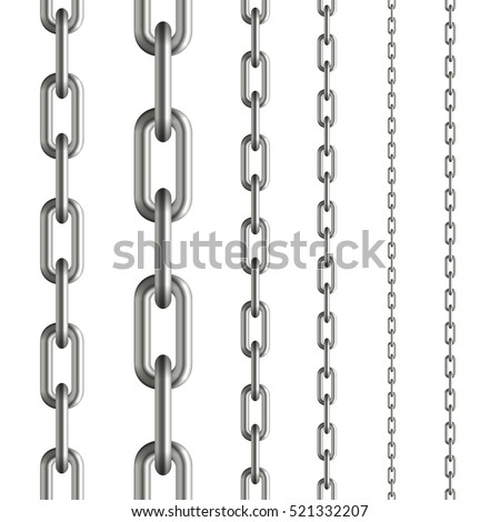 collection of seamless metal chains colored silver collection of seamless metal chains colored silver