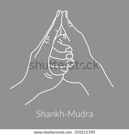 hand mudra drawing