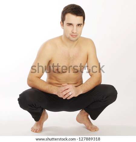 Crouching Man Stock Images, Royalty-Free Images & Vectors 