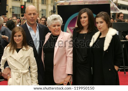 willis bruce his mother belle daughters shutterstock tallulah