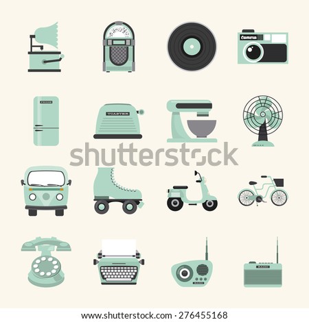 retro device design, vector illustration eps10 graphic - stock vector