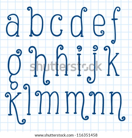 Bariskina's "Hand drawn alphabets" set on Shutterstock