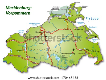  - stock-photo-map-of-mecklenburg-western-pomerania-with-highways-170468468