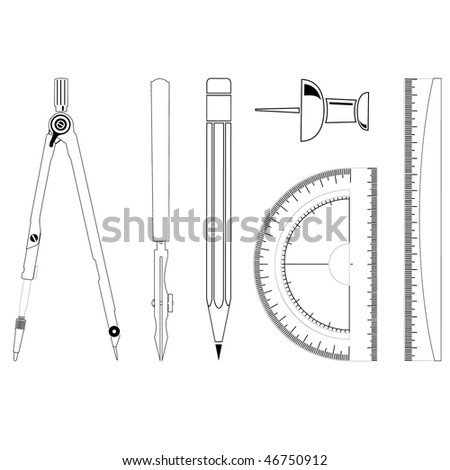 Drafting Tools Stock Vectors & Vector Clip Art 