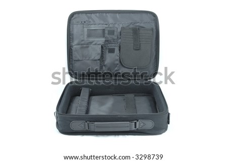 laptop in a suitcase