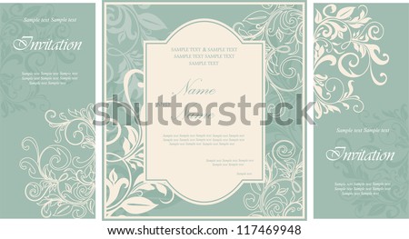 The wedding invitation card