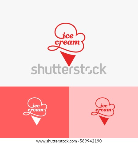 Ice Cream Logo Template Stock Vector 277010153 - Shutterstock