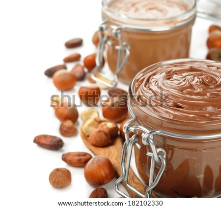 Download Chocolate Hazelnut Spread Stock Photo 125989583 - Shutterstock Yellowimages Mockups