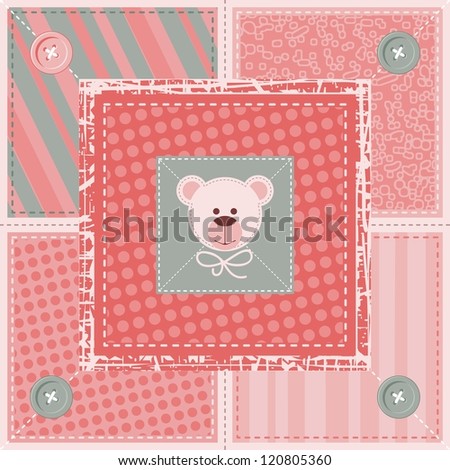 Ulla's Quilt World: Teddy bear quilt and pattern, Trapunto