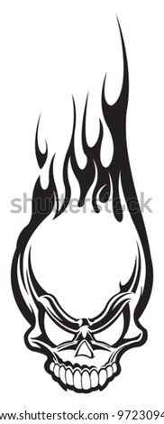 Flaming skull Stock Photos, Images, & Pictures | Shutterstock