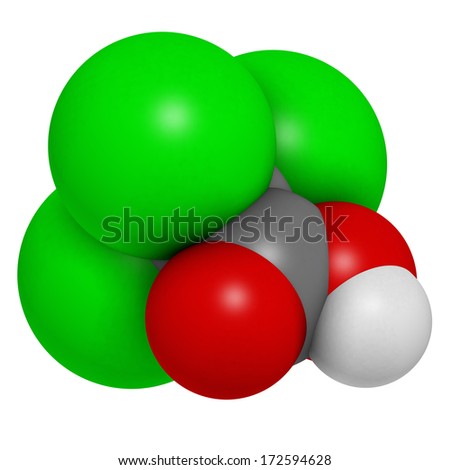warts dermatological treatment skin related ethanoic trichloroacetic molecule tca acid conventional represented hydrogen atoms coding spheres conditions etc shutterstock