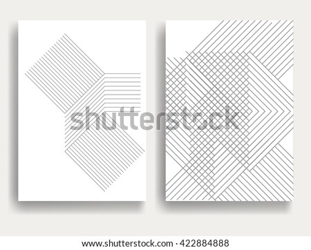 Abstract Hipster Lines Background . Vector Line Design . - stock vector Abstract Hipster Lines Background . Vector Line Design . - stock vector