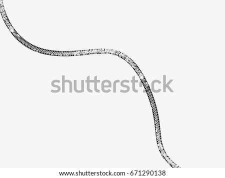Vector Print Textured Tire Track . Design Element .Bike thread silhouette Vector Print Textured Tire Track . Design Element .Bike thread silhouette