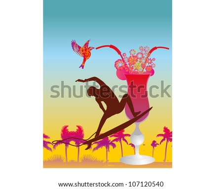 Beach Party Stock Vector 107120540 - Shutterstock