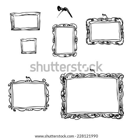 Picture Frame Drawing Stock Photos, Images, & Pictures | Shutterstock