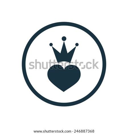 Heart with crown Stock Photos, Images, & Pictures | Shutterstock