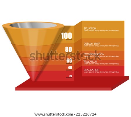Funnel - stock vector