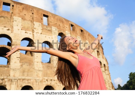 http://thumb1.shutterstock.com/display_pic_with_logo/97565/176832284/stock-photo-happy-carefree-elated-travel-woman-by-colosseum-rome-italy-with-arms-raised-out-and-up-in-176832284.jpg