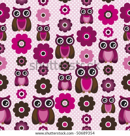 Maaike Boot's "Owl illustrations and patterns" set on Shutterstock