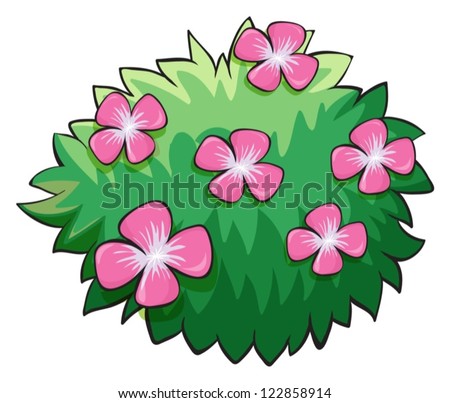 Flower Bush clip art Free Vector / 4Vector